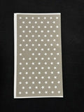 Offset Star Pattern Stencil – 10 Sheets, Approx. 4 × 8 in.