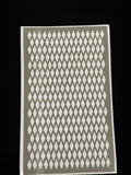 Repeating Diamond Pattern Stencil – 10 Sheets, Approx. 4 × 8 in.