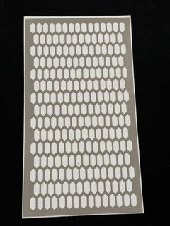 Elongated Hexes Stencil Sheets – 10-Pack