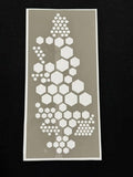 Multi-Hex Pattern Stencil – 10 Sheets, Approx. 4 × 8 in.