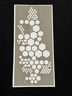 Multi-Hex Pattern Stencil – 10 Sheets, Approx. 4 × 8 in.