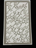 Shooting Star Pattern Stencil – 10 Sheets, Approx. 4 × 8 in.