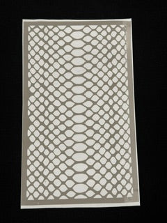 Snake Skin Pattern Stencil – 10 Sheets, Approx. 4 × 8 in.